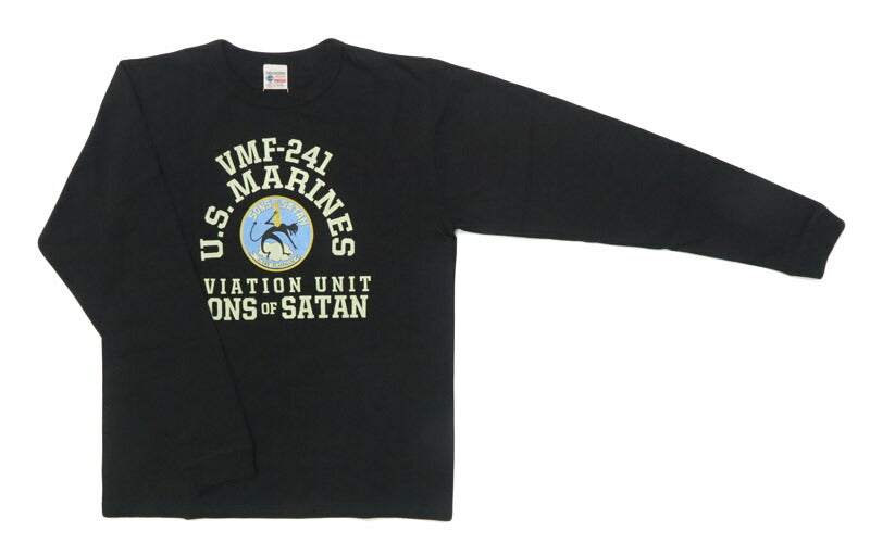 バズリクソンズ BUZZ RICKSON'S 長袖 Tシャツ プリント "VMF-241 SONS OF SATAN" MADE IN USA BR69627【2025年秋冬新作】