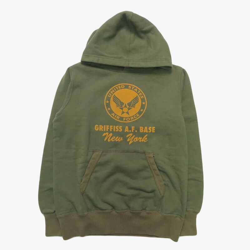 バズリクソンズ BUZZ RICKSON'S プルオーバー スウェットパーカー プリント 長袖 "GRIFFISS A.F.BASE" BR69639 【2025年秋冬新作】