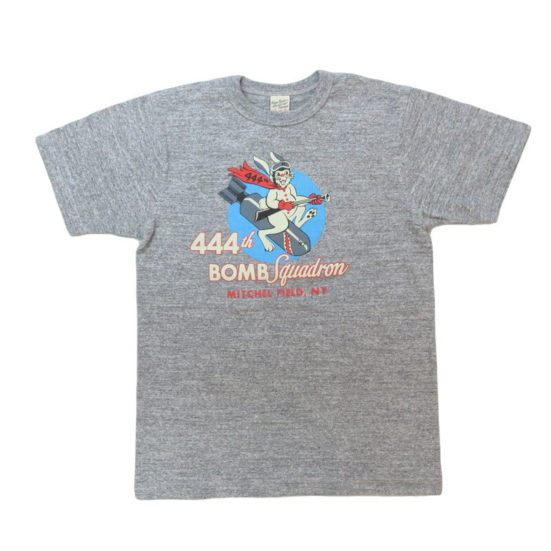 バズリクソンズ BUZZ RICKSON'S スラブヤーン 半袖 Tシャツ プリント "SLUB YARN T-SHIRT 444th BOMB SQ" BR79560【2025年春夏新作】