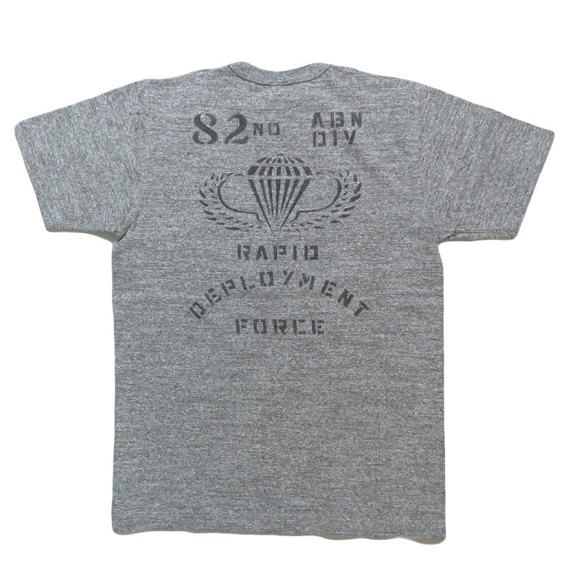 バズリクソンズ BUZZ RICKSON'S スラブヤーン 半袖 Tシャツ プリント"82nd AIRBORNE DIV." BR79564【2025年春夏新作】
