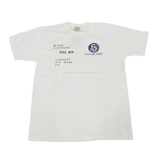バズリクソンズ BUZZ RICKSON'S 半袖 Tシャツ プリント FIFTH AIR FORCE GOVERNMENT ISSUE T-SHIRT BR79574【2025年春夏新作】