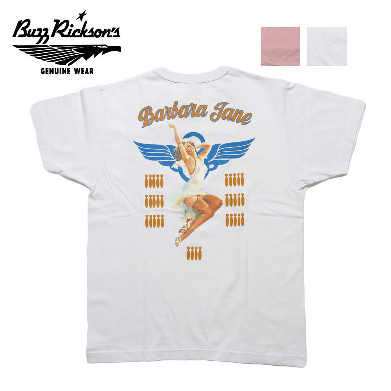 バズリクソンズ BUZZ RICKSON'S 半袖 Tシャツ アメリカ製 " BARBARA JANE" BR79625【2025年春夏新作】