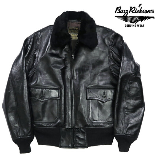 バズリクソンズ Buzz Rickson's WILLIAM GIBSON BLACK AN-J3A ホースハイド ブラック ウィリアムギブソン レザー 馬革 G-1 BR80655 【2024-25年秋冬新作】