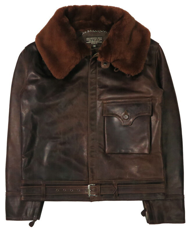 バズリクソンズ Buzz Rickson's B-2 レザー フライトジャケット シープムートン WERBER LEATHER COAT CO., INC. BR80662 【2025年秋冬新作】