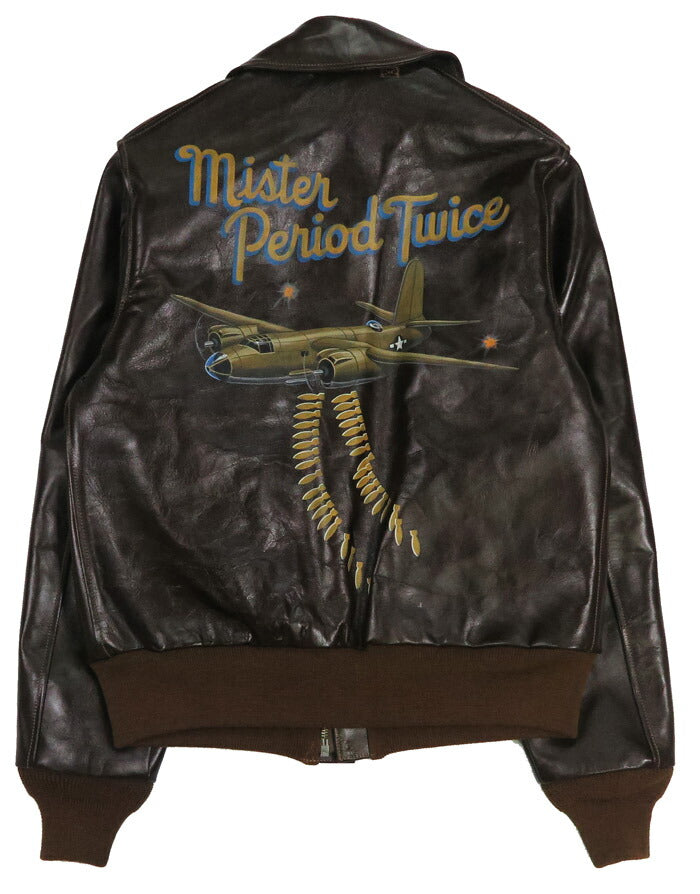バズリクソンズ Buzz Rickson's A-2 フライトジャケット ROUGHWEAR CLOTHING CO. 451st BOMB.SQ. MISTER PERIOD TWICE ANILINE HAND FINISHED BR80668 【2025年秋冬新作】