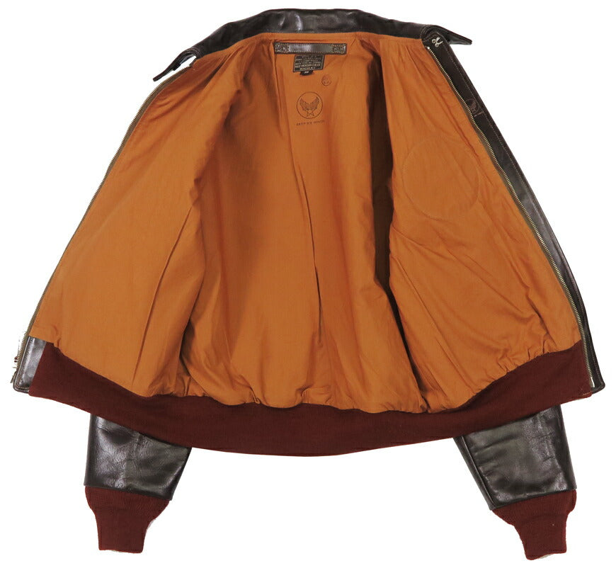 バズリクソンズ Buzz Rickson's A-2 フライトジャケット ハンドペイント KNOCKOUT DROPPER CONTRACT No.W535 ac-21996 BUZZ RICKSON CLO.CO. BR80669 【2025年秋冬新作】