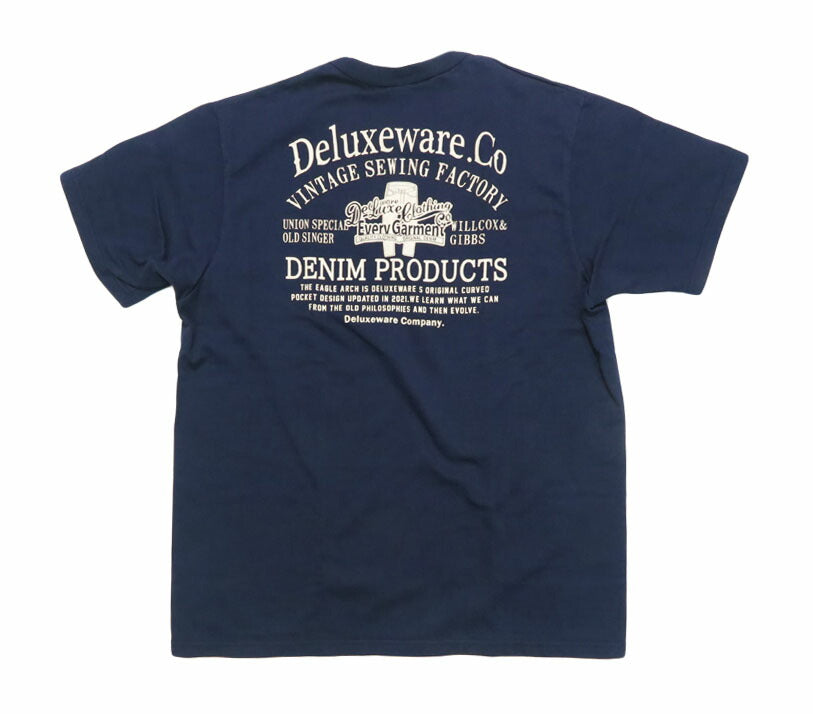デラックスウェア DELUXEWARE 半袖 プリント 吊り編み ユニオンスペシャル Tシャツ SDTS(BRGD)シリーズ ロゴデザイン BRGD-253【2025年春夏新作】