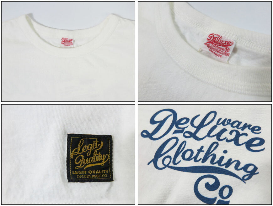 デラックスウェア DELUXEWARE 半袖 ロゴ クルーネック Tシャツ MT(BRGM)シリーズ 吊り編み ユニオンスペシャル BRGM-00B13【2025年春夏新作】
