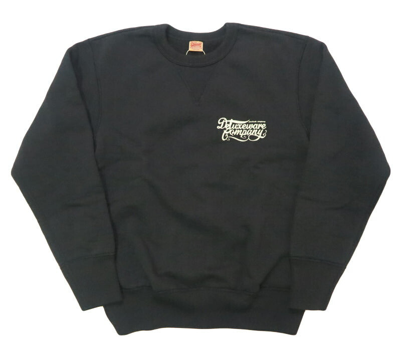 デラックスウェア DELUXEWARE クルーネック スウェット シンプル ロゴ プリント ユニオンスペシャル フラットシーマー BRGS-25A 【2025年秋冬新作】