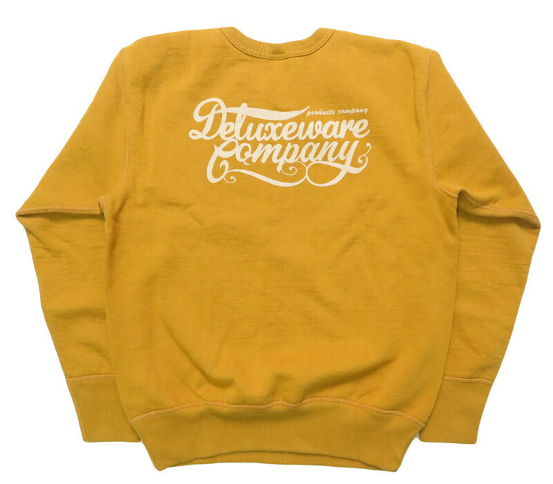 デラックスウェア DELUXEWARE クルーネック スウェット シンプル ロゴ プリント ユニオンスペシャル フラットシーマー BRGS-25A 【2025年秋冬新作】