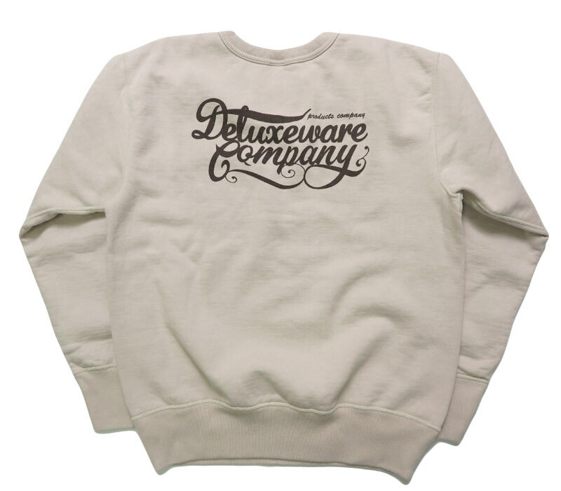 デラックスウェア DELUXEWARE クルーネック スウェット シンプル ロゴ プリント ユニオンスペシャル フラットシーマー BRGS-25A 【2025年秋冬新作】