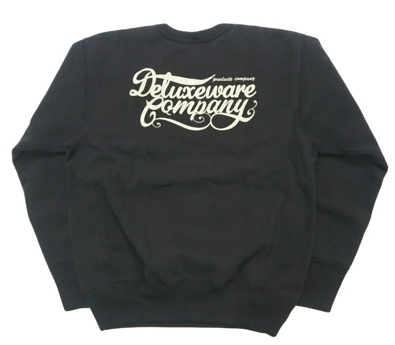 デラックスウェア DELUXEWARE クルーネック スウェット シンプル ロゴ プリント ユニオンスペシャル フラットシーマー BRGS-25A 【2025年秋冬新作】