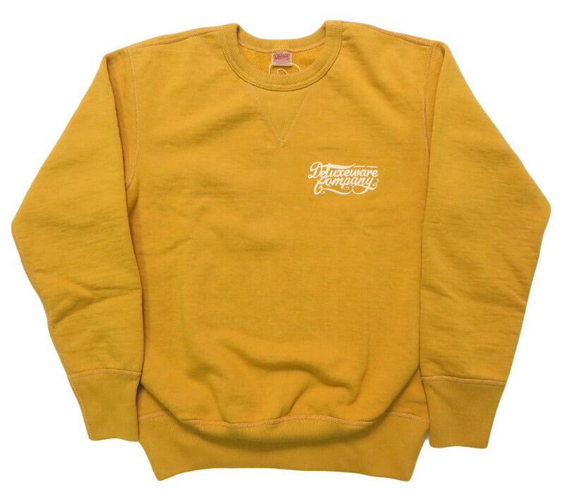 デラックスウェア DELUXEWARE クルーネック スウェット シンプル ロゴ プリント ユニオンスペシャル フラットシーマー BRGS-25A 【2025年秋冬新作】
