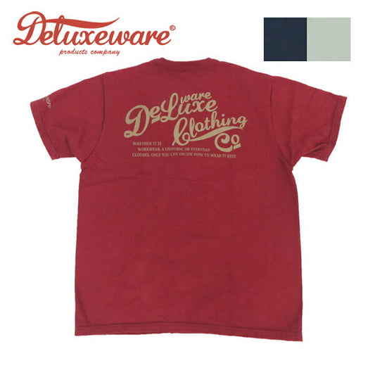 デラックスウェア DELUXEWARE 半袖 Tシャツ ロゴプリント 吊り編み ユニオンスペシャル BRGX-001【2025年春夏新作】