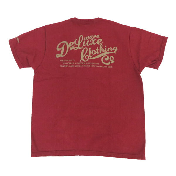 デラックスウェア DELUXEWARE 半袖 Tシャツ ロゴプリント 吊り編み ユニオンスペシャル BRGX-001【2025年春夏新作】