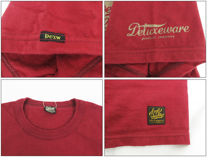 デラックスウェア DELUXEWARE 半袖 Tシャツ ロゴプリント 吊り編み ユニオンスペシャル BRGX-001【2025年春夏新作】