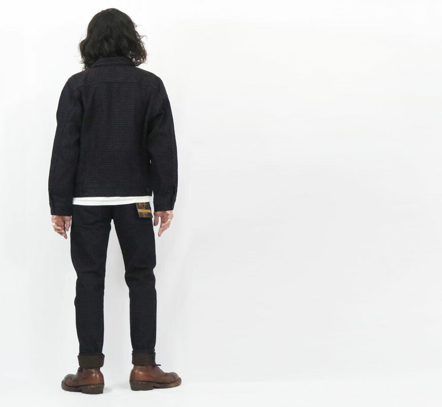 ダルチザン ステュディオ・ダ・ルチザン STUDIO D'ARTISAN 15oz 柿渋刺し子デニム ジャケット D4608 【2025年春夏新作】