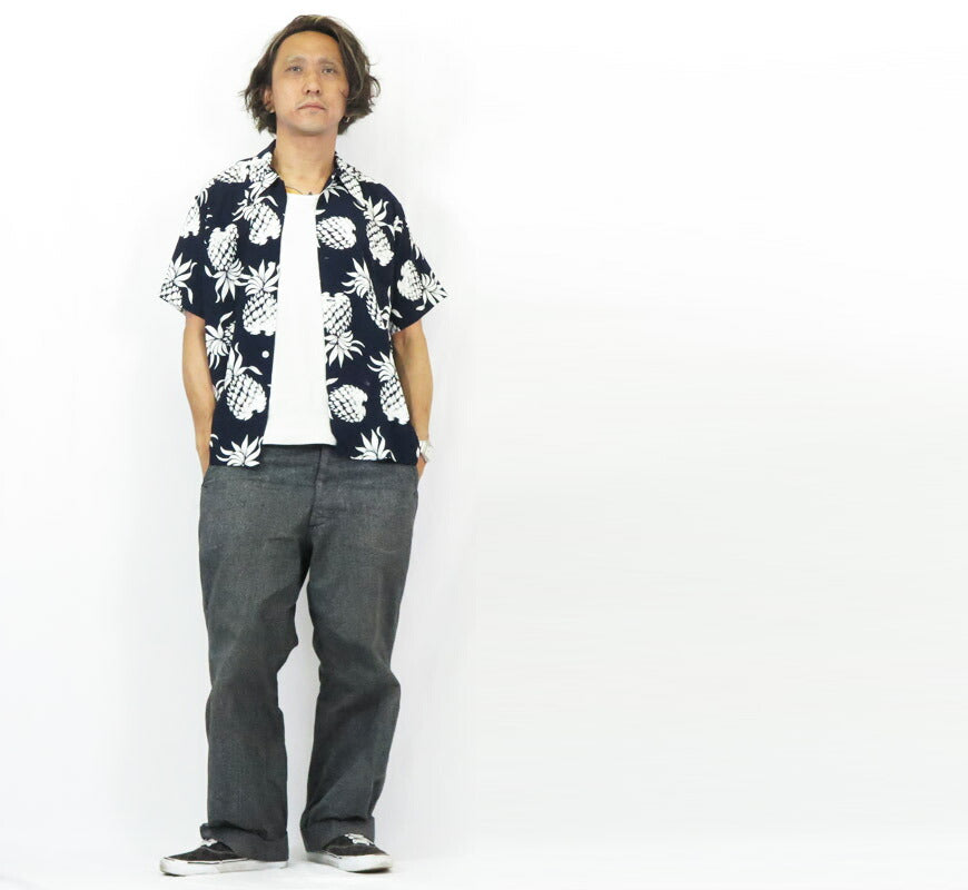 サンサーフSUNSURFデュークカハナモク半袖レーヨンアロハシャツDUKE'SPINEAPPLEハワイアンシャツDukeKahanamokuSpecialEditionDK36201【2024年春夏新作】