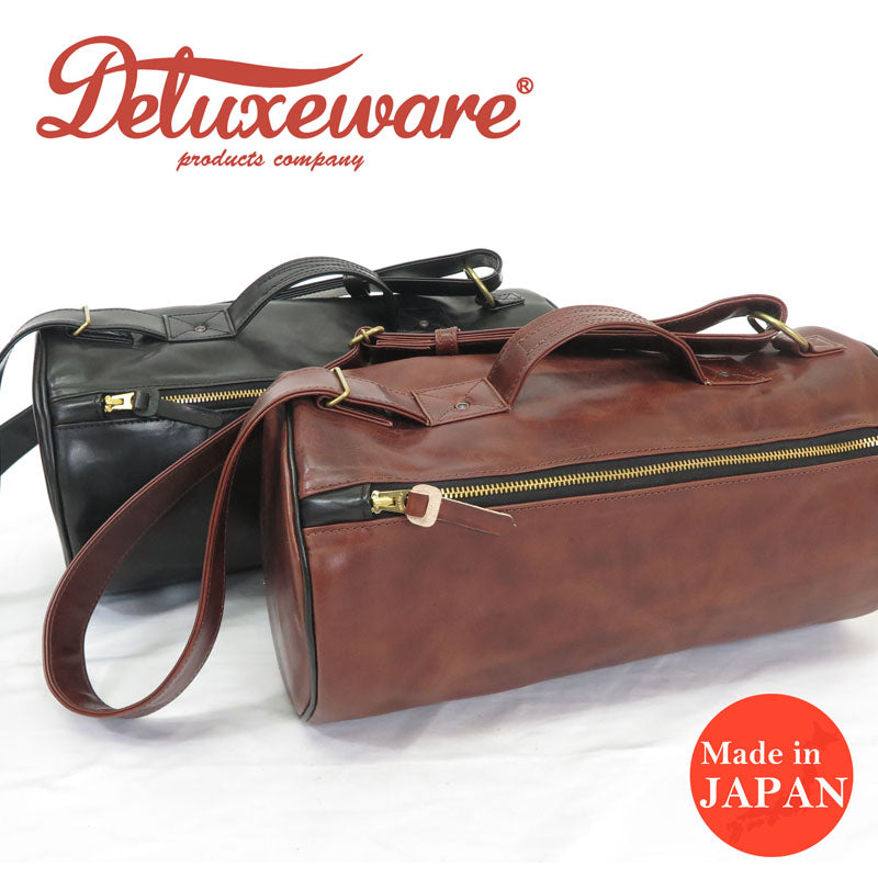 デラックスウェア DELUXEWARE 蜜蝋キップレザー ドラムバッグ BOX BAG