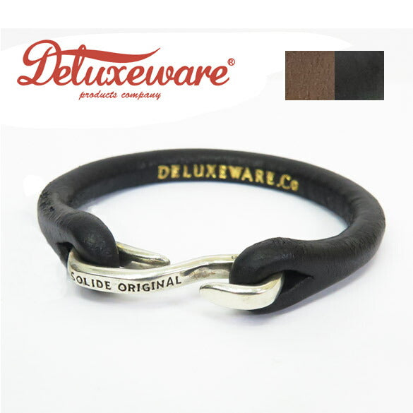 デラックスウェア DELUXEWARE レザー ブレスレット シルバー925金具 DLE-002【2025年春夏新作】