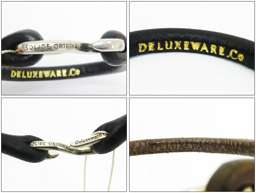デラックスウェア DELUXEWARE レザー ブレスレット シルバー925金具 DLE-002【2025年春夏新作】
