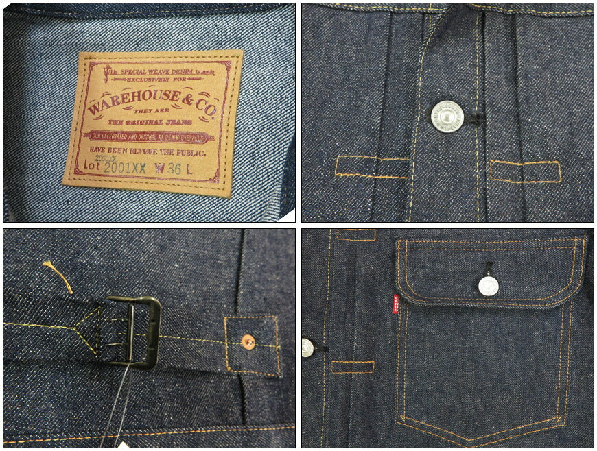 ウェアハウス WAREHOUSE デニムジャケット ファーストモデル 1941年モデル DSB 2001XX(2000XX)-1941 Dead Stock Blue デッドストックブルー 【2025年秋冬新作】