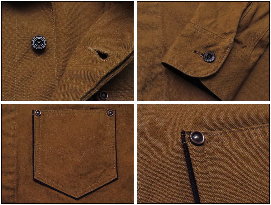 デラックスウェアDELUXEWARE11ozキャンバスダック長袖ワークシャツDX7641A【2023年春夏新作】