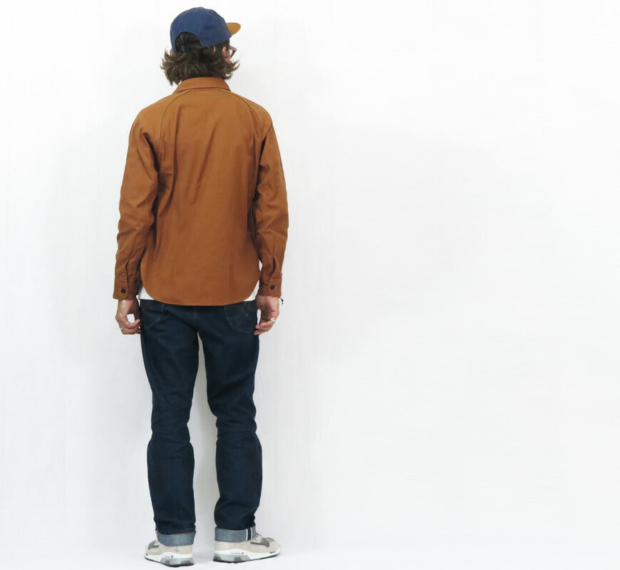 デラックスウェアDELUXEWARE11ozキャンバスダック長袖ワークシャツDX7641A【2023年春夏新作】