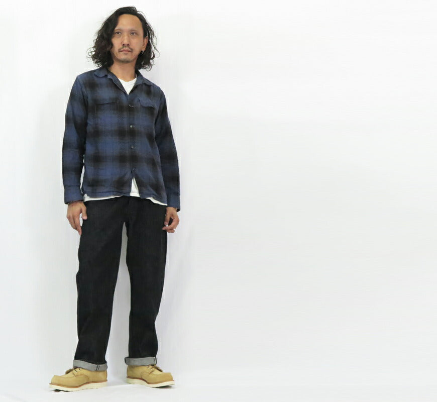 フルカウント FULLCOUNT 0105BK ジーンズ ルーズストレート 13.7oz ブラックデニム ジンバブエコットン 【2025年春夏新作】