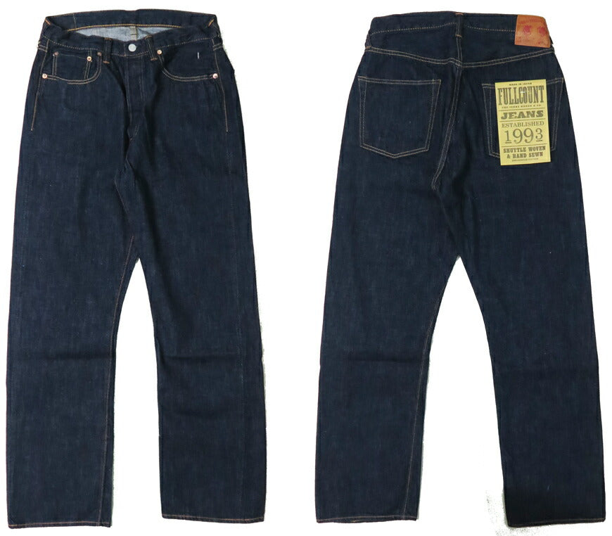フルカウント FULLCOUNT 0105SSW ジーンズ ルーズストレート 11.5oz Super Smooth ジンバブエコットン デニム 【2024-25年秋冬新作】