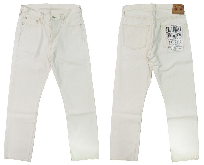 フルカウント FULLCOUNT 1101EC ジーンズ ストレート 13.7oz エクリュホワイト デニム ジンバブエコットン 【2025年春夏新作】