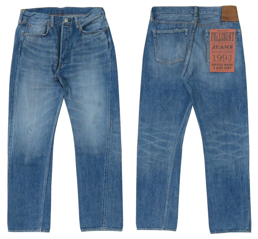 フルカウント FULLCOUNT 1341-1108SS ジーンズ ストレート 11.5oz Super Smooth ユーズドウォッシュ DARTFORD ジンバブエコットン デニム 【2025年春夏新作】