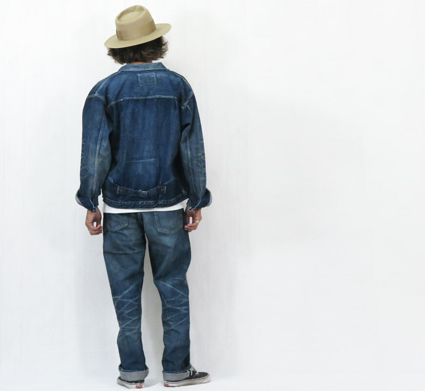 フルカウント FULLCOUNT 1353-S0105 大戦モデル ジーンズ ルーズストレート ブラウンコットン 13.7oz More Than Just Fear ユーズドウォッシュ ジンバブエワイルドコットン デニム 【2025年春夏新作】