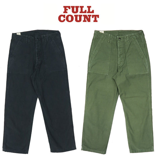 フルカウント FULLCOUNT ユーティリティトラウザーズ ミリタリーバックサテン バイオウォッシュ加工 1922-24A 【2025年春夏新作】