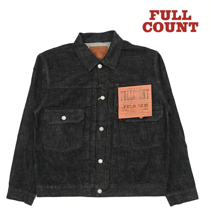 フルカウント FULLCOUNT 2102BK セカンドモデル ブラック デニム ジャケット 2ndモデル 13.7oz ジンバブエコットン 【2025年春夏新作】