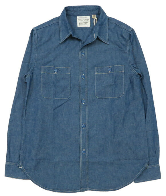 フルカウント FULLCOUNT 5oz シャンブレー 長袖 ワーク シャツ 定番 Lot.4810 【2025年春夏新作】
