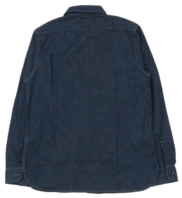 フルカウント FULLCOUNT 8oz PWデニム 長袖 ワーク シャツ ワンウォッシュ 定番 Lot.4890 【2025年春夏新作】