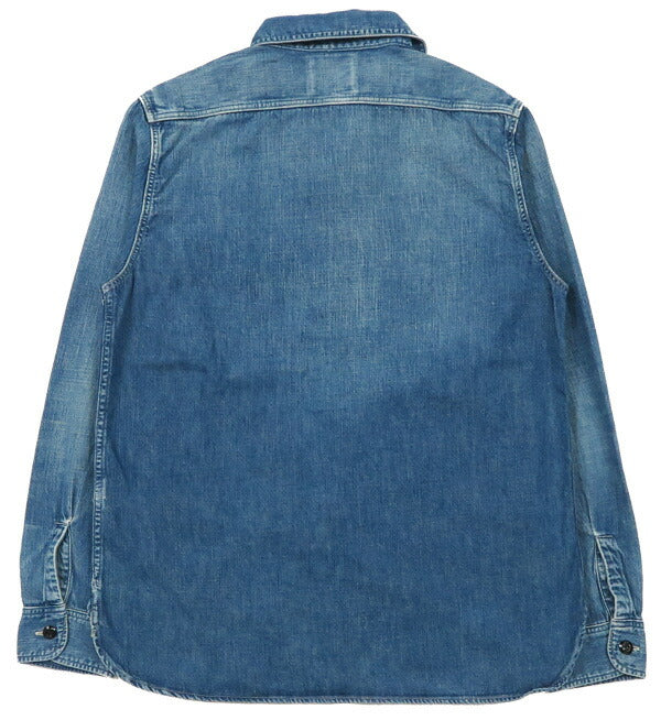 フルカウント FULLCOUNT 8oz PWデニム 長袖 ワーク シャツ ハードウォッシュ 定番 Lot.4890HW 【2025年春夏新作】