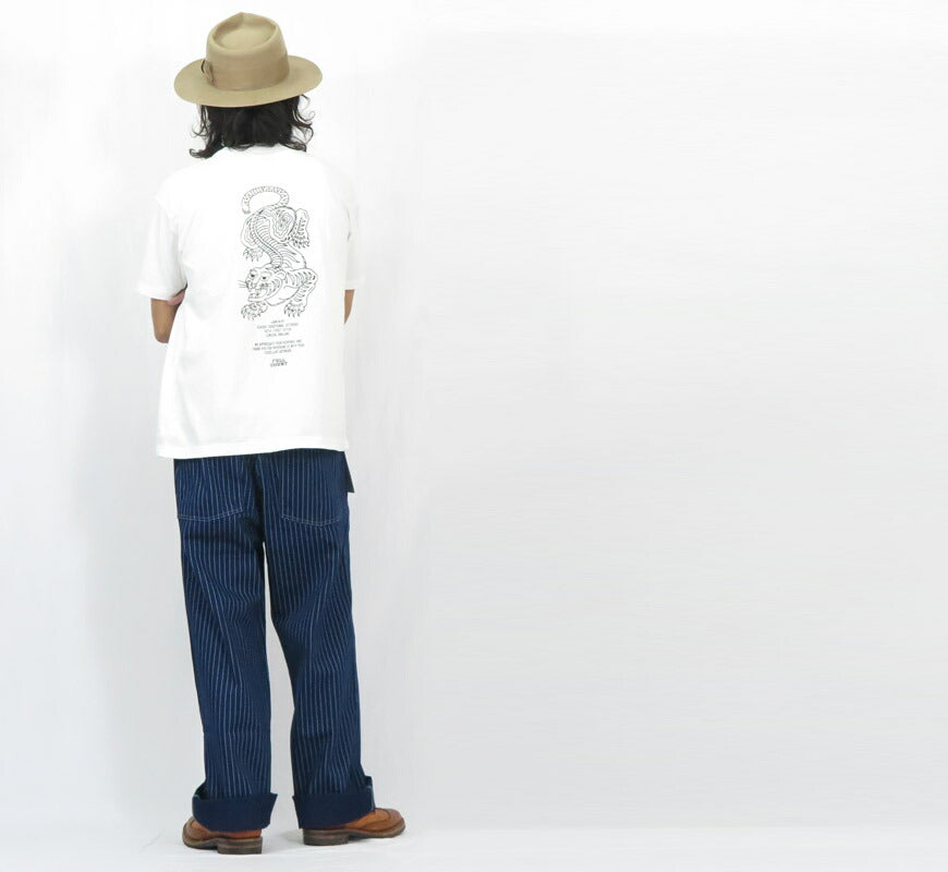 フルカウント FULLCOUNT Tシャツ 半袖 プリント TIGER by LIAM ALVY タトゥーデザイン FC5500PT-14 【2025年春夏新作】
