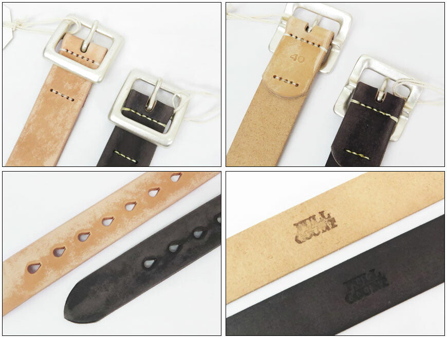 フルカウント FULLCOUNT 5mm厚 Wild Leather Garrison Belt ワイルドレザー ベルト FC6211【2025年春夏新作】