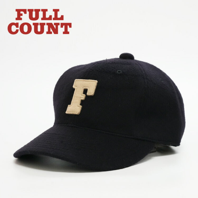 フルカウント FULLCOUNT ウールメルトン ベースボールキャップ 6PANEL DENIM BASEBALL CAP 6843-25 【2025年秋冬新作】