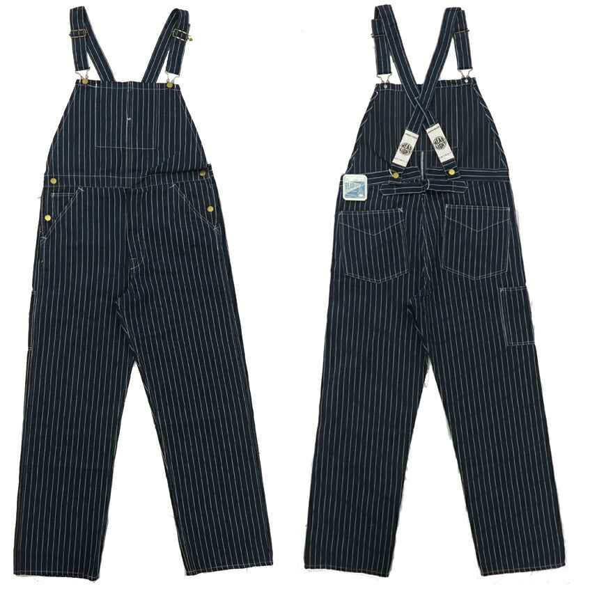 HEADLIGHT ヘッドライト 実名復刻 8oz SPECIAL WOVEN STRIPE DENIM LOW BACK オーバーオール サロペット ツナギ SUGAR CANE シュガーケーン HD42498 【2024-25年秋冬新作】