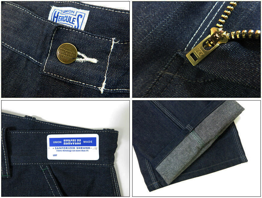 UNION HERCULES MADE ユニオン ヘラクレス メイド 10ozデニム ペインター ワークパンツ ノンウォッシュ by JOHNBULL ジョンブル HE251P03-010 【2025年春夏新作】