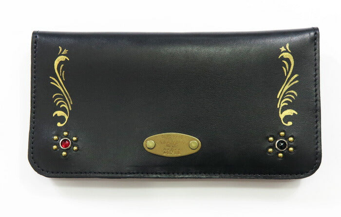 GLAD HAND × HTC スタッズ & ハンドペイント ロング ウォレット 財布 Hollywood Trading Company 牛革 グラッドハンド 【2024-25年秋冬新作】