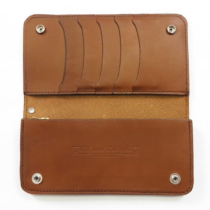 GLAD HAND × HTC スタッズ & ハンドペイント ロング ウォレット 財布 Hollywood Trading Company 牛革 グラッドハンド 【2024-25年秋冬新作】
