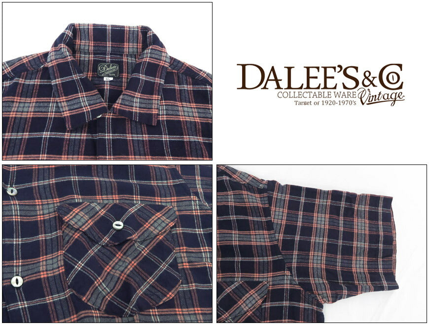 DALLES & CO ダリーズ&コー Huco.S 1910s RAYON SHIRT 半袖 レーヨンシャツ チェック デラックスウェア DELUXEWARE【2025年春夏新作】