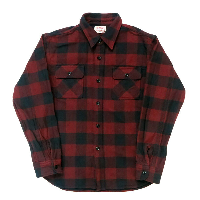 デラックスウェア DELUXEWARE 長袖 チェック フランネル シャツ ”50s BUFFALO CHECK” HV-00A【2025年秋冬新作】