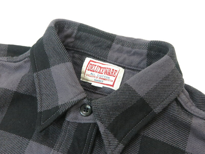 デラックスウェア DELUXEWARE 長袖 チェック フランネル シャツ ”50s BUFFALO CHECK” HV-00A【2025年秋冬新作】