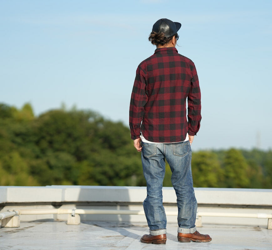 デラックスウェア DELUXEWARE 長袖 チェック フランネル シャツ ”50s BUFFALO CHECK” HV-00A【2025年秋冬新作】