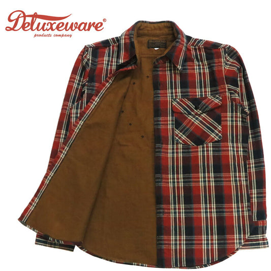 デラックスウェア DELUXEWARE 長袖 ヘビーネル シャツ チェック BETSY ROSS HV-19A【2025年秋冬新作】